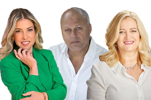 מימין: דליה עסיס, צילום: אלן צ׳פלסקי; רוני מזרחי, צילום: מנחם עוז; שיר הספרי, צילום: יוהנס פלוטקין